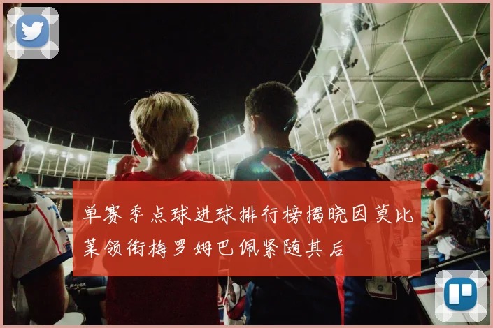 单赛季点球进球排行榜揭晓因莫比莱领衔梅罗姆巴佩紧随其后